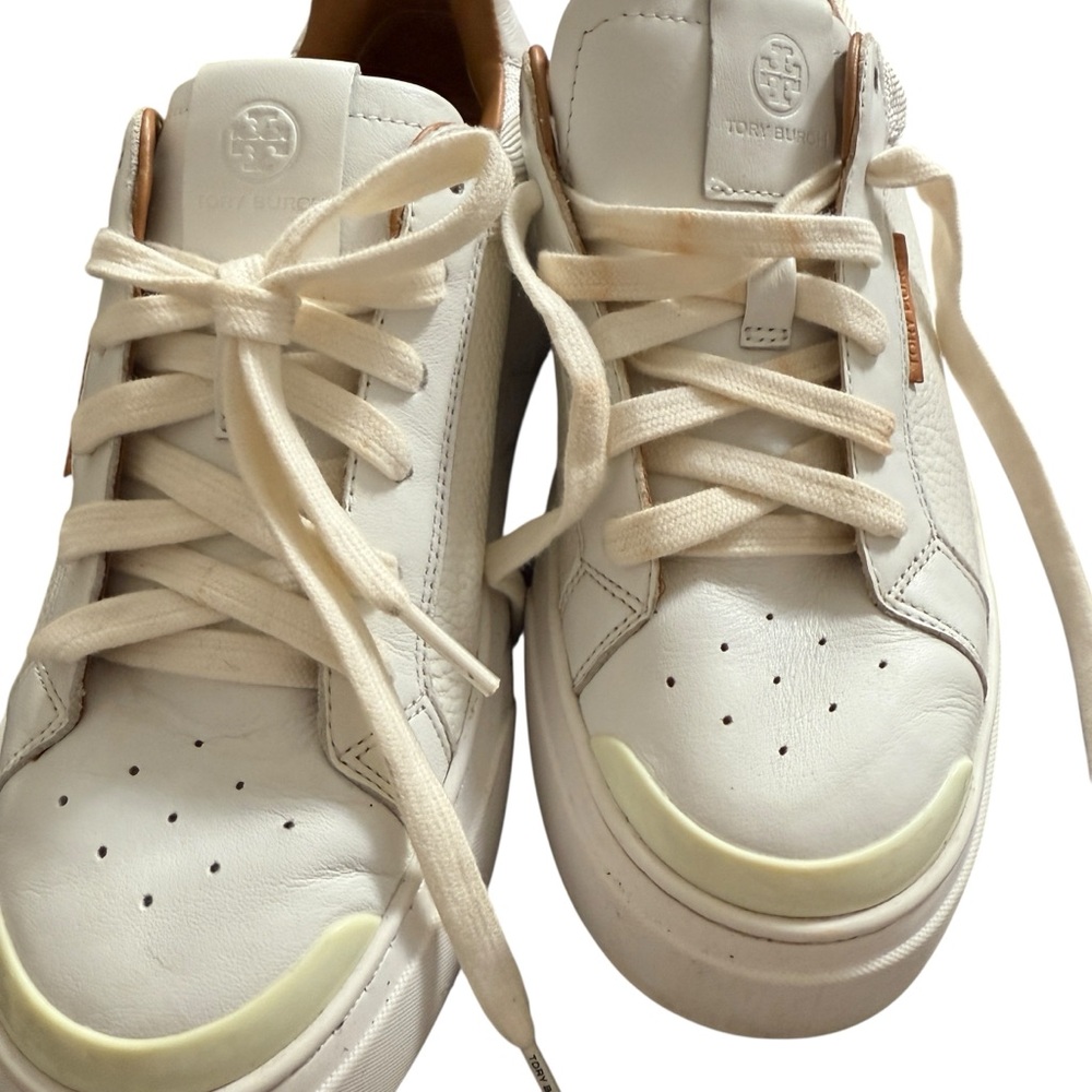 Tory Burch Ladybug sneakers. SZ 7M white - Picture 9 of 14